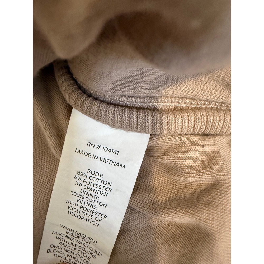 Alpine Design Quilted Jacket Womens Large Tan Excellent Zip Up Gorpcore Cozy - Picture 4 of 8